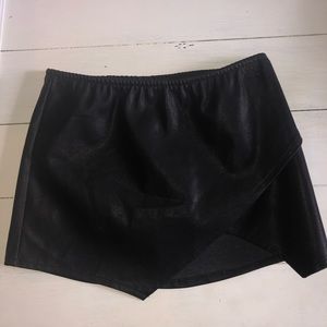 Black envelope skirt